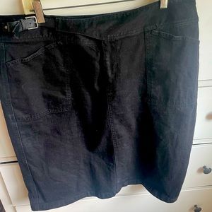 Lauren Jeans Company Black Denim Skirt 16W